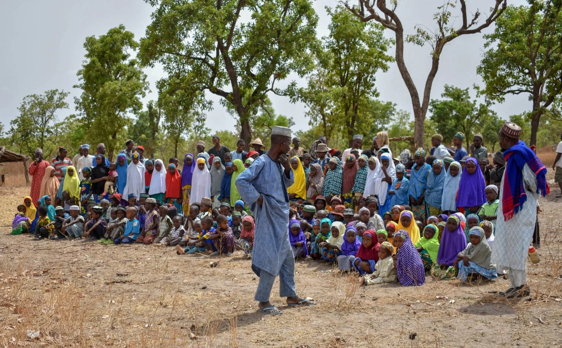 Community gathering in Nigeria